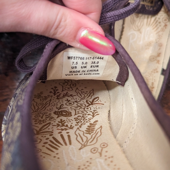 Rifle Paper Co. Keds *discontinued* Size 7.5 - Picture 2 of 6